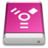 Drive Pink FireWire Icon